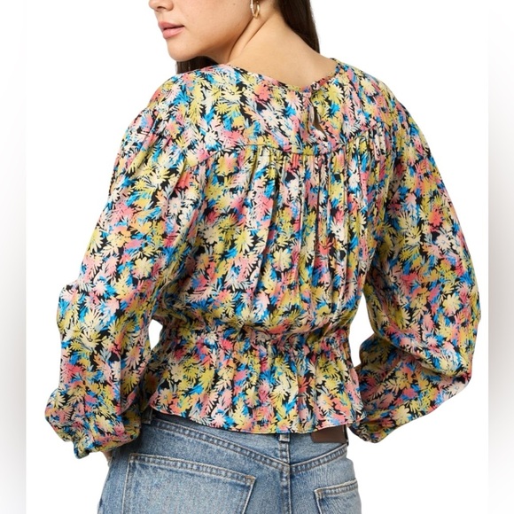 Joie New NWT Mesalina Floral Long Sleeve Top Size Large - Picture 2 of 6